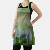 Einhorn mit Fantasie-Blume Personalisiert Schürze (InSitu)