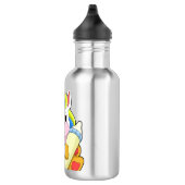 Einhorn mit Flasche Milch Edelstahlflasche (Rechts)