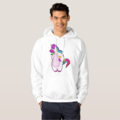 Einhorn mit Flügeln Hoodie (Vorne ganz)