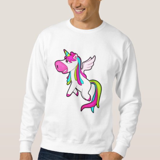 Einhorn mit Flügeln Sweatshirt (Vorderseite)