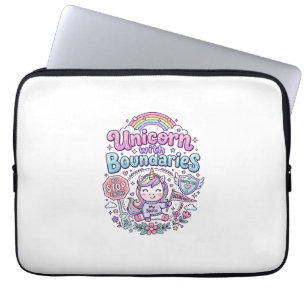 Einhorn mit Grenzen Charmante Bekleidung Grafik_1 Laptopschutzhülle