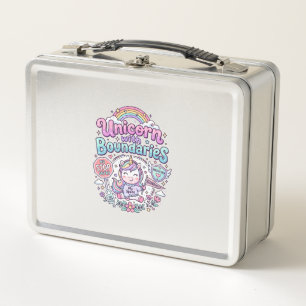 Einhorn mit Grenzen Charmante Bekleidung Grafik_1 Metall Brotdose