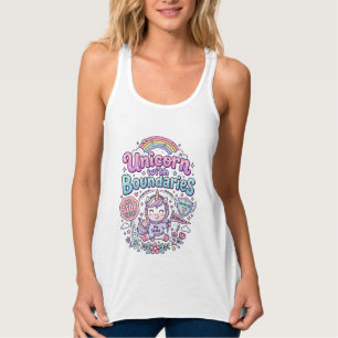 Einhorn mit Grenzen Charmante Bekleidung Grafik_1 Tank Top