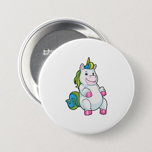Einhorn mit großem Bauch Button (Vorne & Hinten)