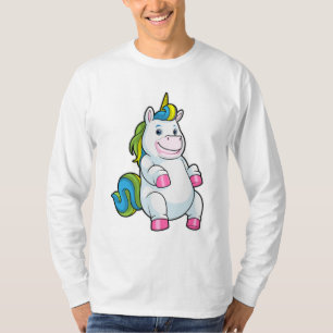 Einhorn mit großem Bauch T-Shirt