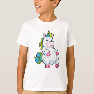 Einhorn mit großem Bauch T-Shirt