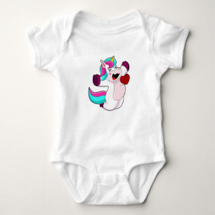 Einhorn mit Herz Baby Strampler