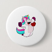 Einhorn mit Herz Button (Vorderseite)
