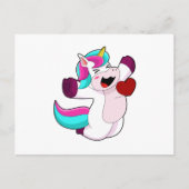 Einhorn mit Herz Postkarte (Vorderseite)