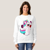 Einhorn mit Herz Sweatshirt (Vorne ganz)