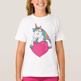 Einhorn mit Herz T-Shirt