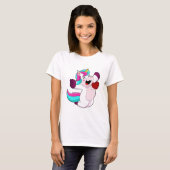 Einhorn mit Herz T-Shirt (Vorne ganz)