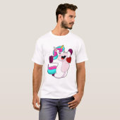 Einhorn mit Herz T-Shirt (Vorne ganz)