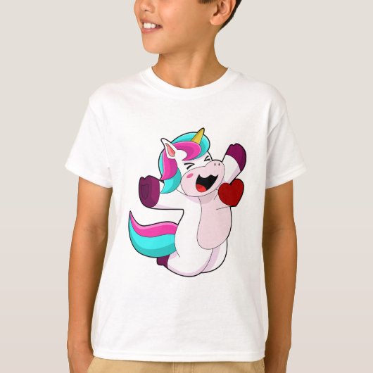 Einhorn mit Herz T-Shirt (Vorderseite)
