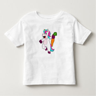 Einhorn mit Karrot Kleinkind T-shirt