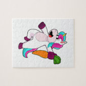 Einhorn mit Karrot Puzzle (Horizontal)