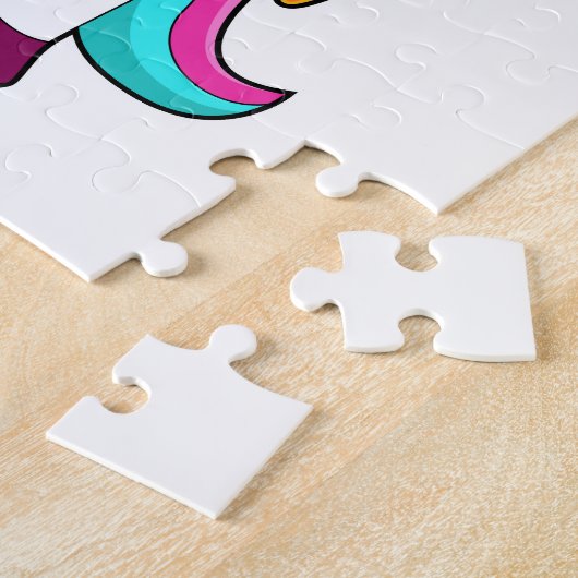 Einhorn mit Karrot Puzzle (Seite)