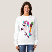Einhorn mit Karrot Sweatshirt (Vorne ganz)