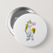 Einhorn mit Kaugummi Button (Vorne & Hinten)