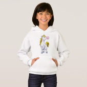 Einhorn mit Kaugummi Hoodie (Vorne ganz)