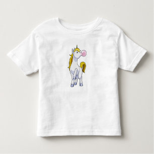 Einhorn mit Kaugummi Kleinkind T-shirt