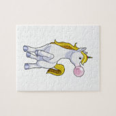 Einhorn mit Kaugummi Puzzle (Horizontal)