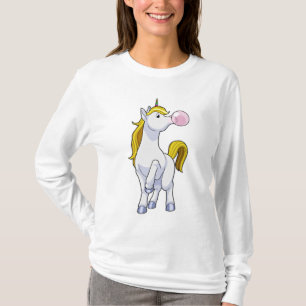 Einhorn mit Kaugummi T-Shirt
