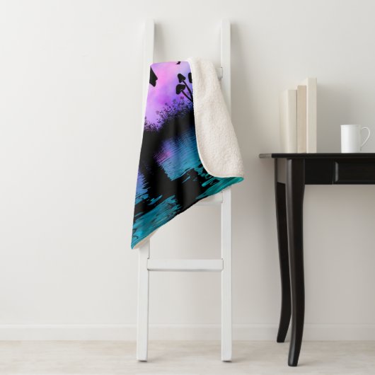 Einhorn mit kleinen Feen Sherpadecke (Beispiel)