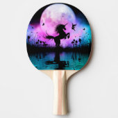 Einhorn mit kleinen Feen Tischtennis Schläger (Vorderseite)