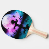 Einhorn mit kleinen Feen Tischtennis Schläger (Seitenansicht)