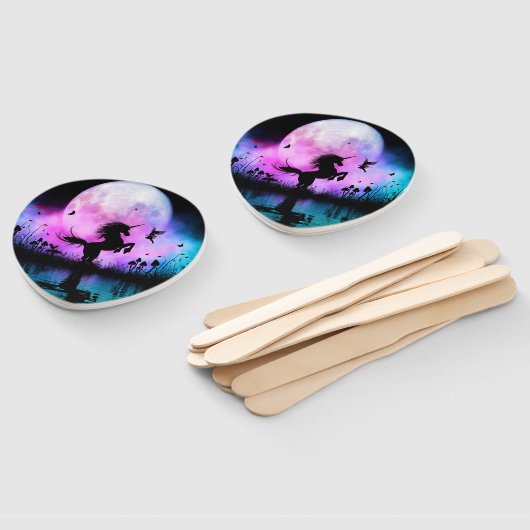 Einhorn mit kleiner Fee Fächer (Non-assembled)