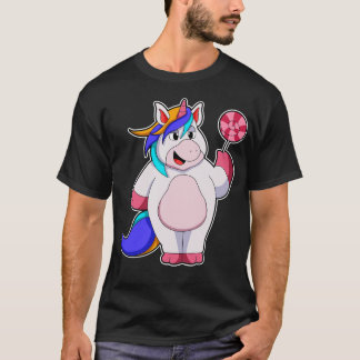 Einhorn mit Lollipop 2 T-Shirt