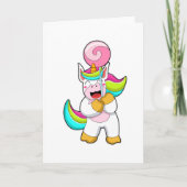Einhorn mit Lollipop Karte (Vorderseite)