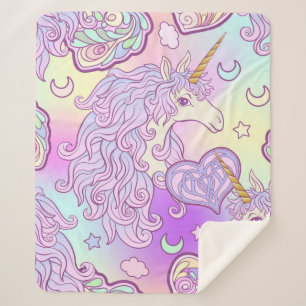 Einhorn mit mehrfarbiger Mähne, Schmetterlingsrege Sherpadecke