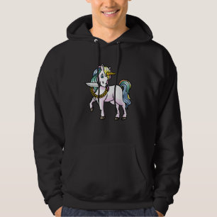 Einhorn Mit Messer Mädchen Frauen T-Shirt Hoodie