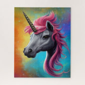 Einhorn mit Pink Mane Jigsaw Puzzle (Vertikal)