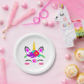Einhorn mit Pony Themed Paper-Tellern Pappteller (Party)
