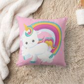 Einhorn mit Rainbow Baby Kissen (Decke)