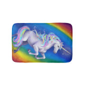 Einhorn mit Regenbogen Badematte (Vorderseite)