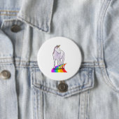 Einhorn mit Regenbogen Button (Beispiel)
