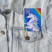 Einhorn mit Regenbogen Button (Insitu)