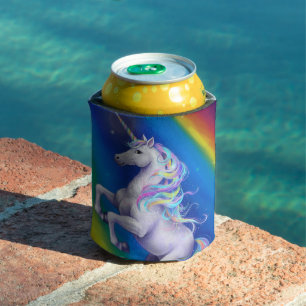 Einhorn mit Regenbogen Dosenkühler
