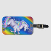 Einhorn mit Regenbogen Gepäckanhänger (Vorderseite (Horizontal))