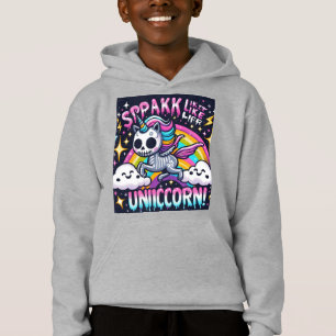 Einhorn mit Regenbogen Hoodie