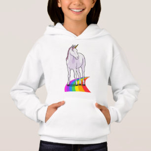 Einhorn mit Regenbogen Hoodie