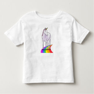 Einhorn mit Regenbogen Kleinkind T-shirt