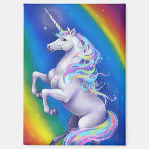 Einhorn mit Regenbogen Magnet