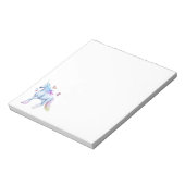 Einhorn mit Regenbogen Notizblock (Rotiert)