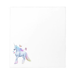 Einhorn mit Regenbogen Notizblock