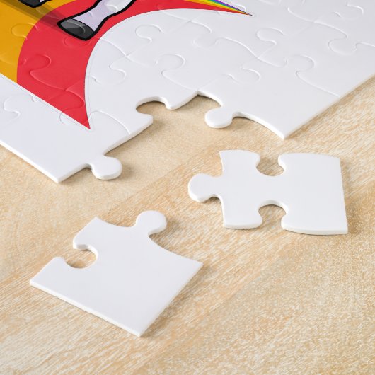 Einhorn mit Regenbogen Puzzle (Seite)